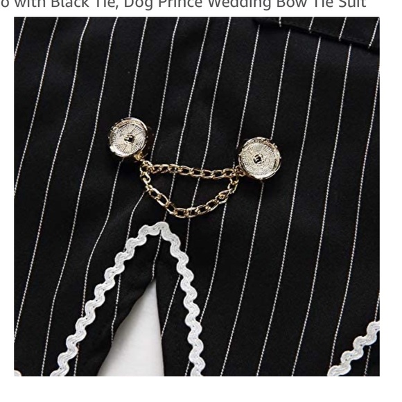 Gentleman Dog Shirt Puppy Pet Small Dog/ Tuxedo/ S - Picture 5 of 7